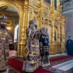 Представители Михайловского первого благочиния приняли участие в первом архиерейском богослужении митрополита Никодима в Рязанском кафедральном соборе