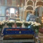 В Покровском храме села Лещенка прошёл чин Погребения Плащаницы Божией Матери
